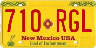 NM license plate 710RGL