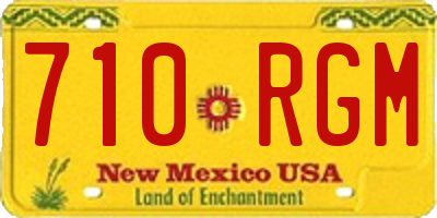 NM license plate 710RGM