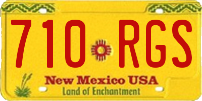 NM license plate 710RGS