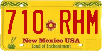 NM license plate 710RHM