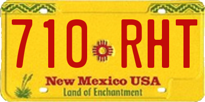 NM license plate 710RHT