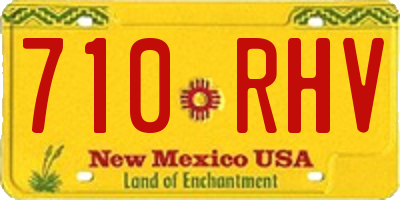 NM license plate 710RHV