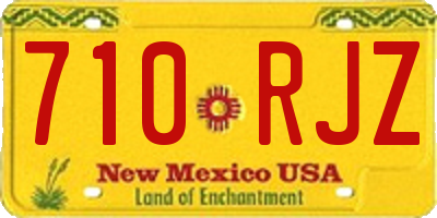 NM license plate 710RJZ
