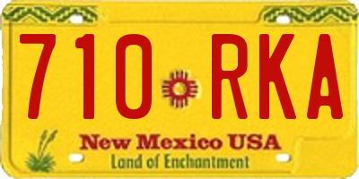 NM license plate 710RKA