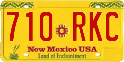 NM license plate 710RKC