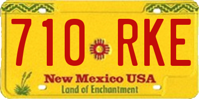 NM license plate 710RKE