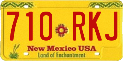 NM license plate 710RKJ