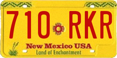 NM license plate 710RKR