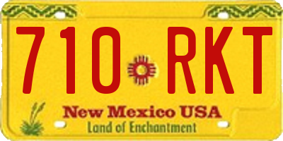 NM license plate 710RKT