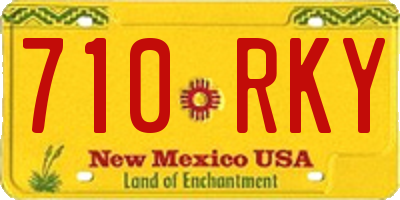 NM license plate 710RKY