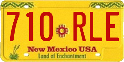 NM license plate 710RLE