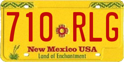 NM license plate 710RLG
