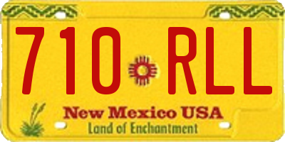 NM license plate 710RLL