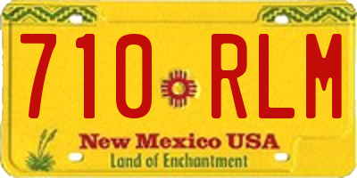 NM license plate 710RLM