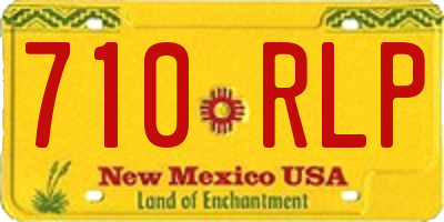 NM license plate 710RLP