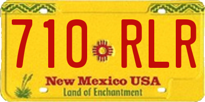 NM license plate 710RLR