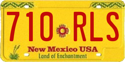NM license plate 710RLS