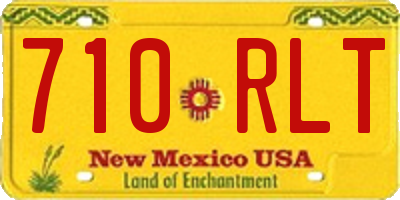 NM license plate 710RLT