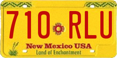 NM license plate 710RLU
