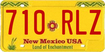 NM license plate 710RLZ