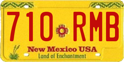 NM license plate 710RMB