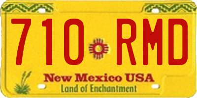 NM license plate 710RMD