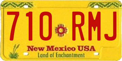 NM license plate 710RMJ