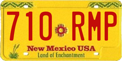 NM license plate 710RMP