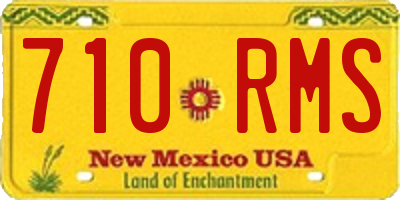 NM license plate 710RMS