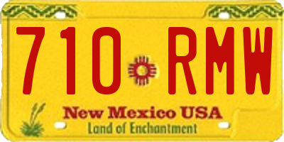 NM license plate 710RMW