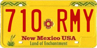 NM license plate 710RMY