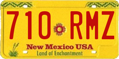 NM license plate 710RMZ