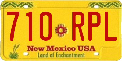 NM license plate 710RPL