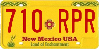 NM license plate 710RPR
