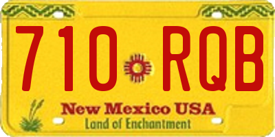 NM license plate 710RQB