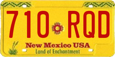 NM license plate 710RQD