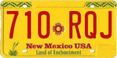 NM license plate 710RQJ