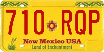 NM license plate 710RQP