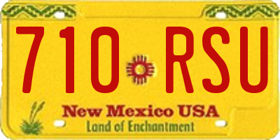 NM license plate 710RSU