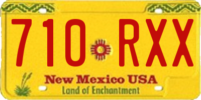 NM license plate 710RXX