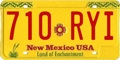 NM license plate 710RYI