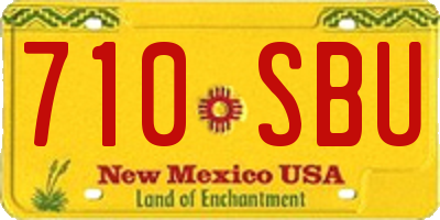NM license plate 710SBU