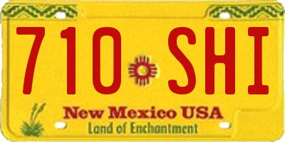NM license plate 710SHI