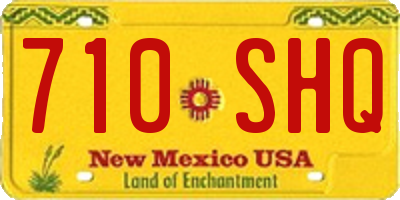 NM license plate 710SHQ