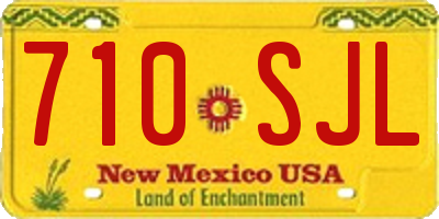 NM license plate 710SJL
