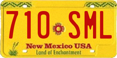 NM license plate 710SML