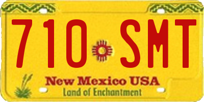 NM license plate 710SMT
