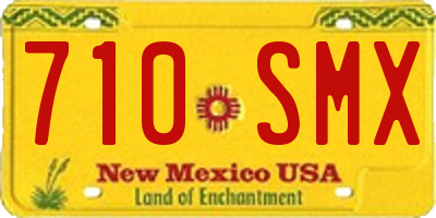 NM license plate 710SMX