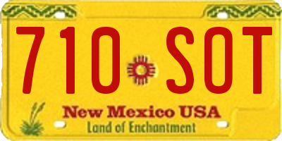 NM license plate 710SOT