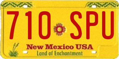 NM license plate 710SPU